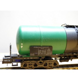 RÖWA 2304 wagon plat chargé de 2 conteneurs LESAGE  DB BO 