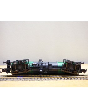 RÖWA 2304 wagon plat chargé de 2 conteneurs LESAGE  DB BO 