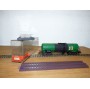 RÖWA 2304 wagon plat chargé de 2 conteneurs LESAGE  DB BO 