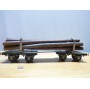 BUCO 8668.7, couplage de wagons plats ( Dreschemelwagen )chargé de troncs  SBB  BO
