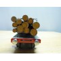 BUCO 8668.7, couplage de wagons plats ( Dreschemelwagen )chargé de troncs  SBB  BO