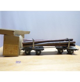 BUCO 8668.7, couplage de wagons plats ( Dreschemelwagen )chargé de troncs  SBB  BO