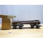 BUCO 8668.7, couplage de wagons plats ( Dreschemelwagen )chargé de troncs  SBB  BO