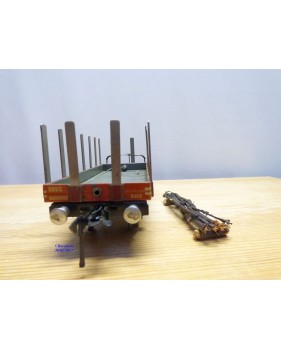 BUCO 8665, wagon plat à ranchers ( amovibles à à plate forme de serre freins    SBB    BO