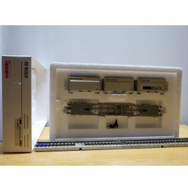 MÄRKLIN  47078-02 ,  wagon plat porte conteneur type Sgnss chargé de 3 conteneurs Woodtainer XXL   SBB   Cargo  neuf   BO