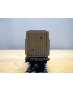 MÄRKLIN  47078-02 ,  wagon plat porte conteneur type Sgnss chargé de 3 conteneurs Woodtainer XXL   SBB   Cargo  neuf   BO