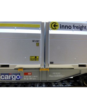 MÄRKLIN  47078-02 ,  wagon plat porte conteneur type Sgnss chargé de 3 conteneurs Woodtainer XXL   SBB   Cargo  neuf   BO