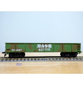 BACHMANN AH43-1002-D4, wagon tombereau ( gondola )  41'  US Army  M.A.S.H. Neuf   BO
