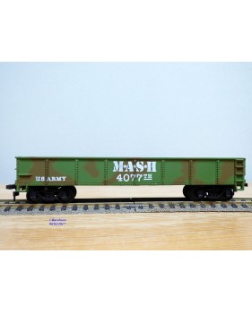 BACHMANN AH43-1002-D4, wagon tombereau ( gondola )  41'  US Army  M.A.S.H. Neuf   BO