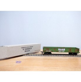 BACHMANN AH43-1002-D4, wagon tombereau ( gondola )  41'  US Army  M.A.S.H. Neuf   BO