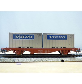 Märklin 4765, wagon porte containers  type Lgjs  et conteneurs VOLVO   SJ   neuf  BO