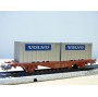Märklin 4765, wagon porte containers  type Lgjs  et conteneurs VOLVO   SJ   neuf  BO