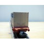 Märklin 4765, wagon porte containers  type Lgjs  et conteneurs VOLVO   SJ   neuf  BO