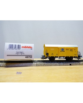Märklin métal 4617 Wagon surbaissé EVS DB BO
