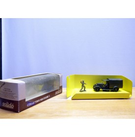 SOLIDO 6023, fourgonnette bâchée Renault  KZ et figurines    Neuf   BO 