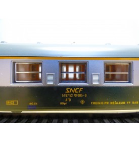 LIMA véro  309312,  voiture mixte 1 Cl. / fourgon type A7d  SNCF BO 