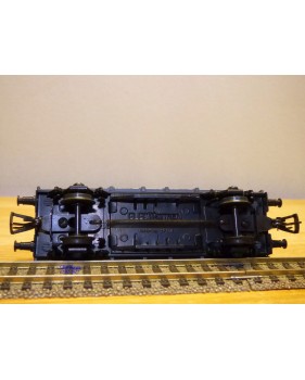 ELECTROTREN  1017, wagon plat chargé d' un canot hors bord sur remorque    RENFE  BO