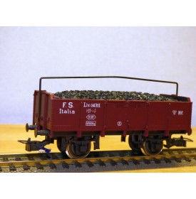 RIVAROSSI  2003,  wagon tombereau avec chargement de charbon  type Ltm N° : 14311  FS  neuf   BO