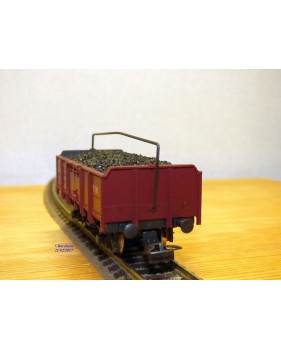 RIVAROSSI  2003,  wagon tombereau avec chargement de charbon  type Ltm N° : 14311  FS  neuf   BO