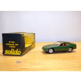 SOLIDO vrai 1051, PORSCHE 924 Turbo  verte   Neuve  BO