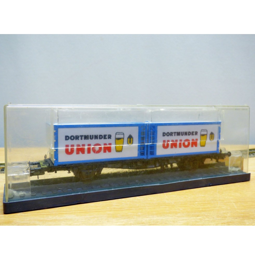 WAGON PLAT TRANSPORT DE CONTENEURS DB *PROMOS* - WAGON PLAT
