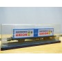 RÖWA 2329, wagon plat porte conteneur  DORTMUNDER UNION    DB     BO