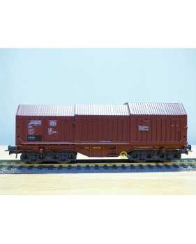 ROCO 4393A,   wagon à capots coulissants type  Shis   DB  neuf   BO