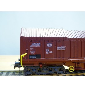 ROCO 4393A,   wagon à capots coulissants type  Shis   DB  neuf   BO