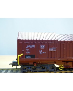 ROCO 4393A,   wagon à capots coulissants type  Shis   DB  neuf   BO