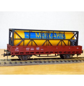 ROCO 4306,  wagon plat chargé d'un conteneur  citerne de 20'  DB   BO