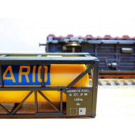 ROCO 4306,  wagon plat chargé d'un conteneur  citerne de 20'  DB   BO