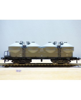 Fleischmann 1492,  wagon trémie silos à ciment  type Kkds 55   DB   neuf   BO
