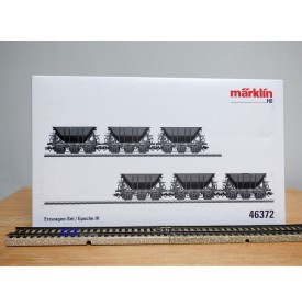 Märklin  46372, coffret 6 wagons trémie minéraliers à 3 essieux Kiruna - Narvik   SJ    neuf   BO 