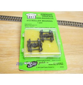 Kadee 513, 2 bogies roulements à rouleaux  métalliques suspendus   neuf   BO