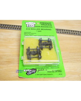 Kadee 513, 2 bogies roulements à rouleaux  métalliques suspendus   neuf   BO