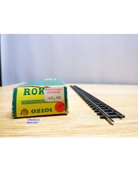 ROKAL  02101,  boîte de 10 rails droits 220 mm  neuf  BO