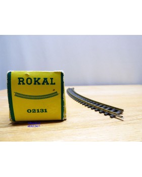 ROKAL  02131,  boîte de 12 rails courbes  R : 572 mm  neuf  BO