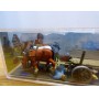 PREISER  Exclusiv  469,   attelages 2 chevaux de trait, conducteur et charrette en bois  Neuf   BO