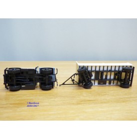 ROCO Minitanks 1639, MERCEDES  UNIMOG  bi cabine et remorque Salzburger Festspiele   Neuf    BO   1/87 HO