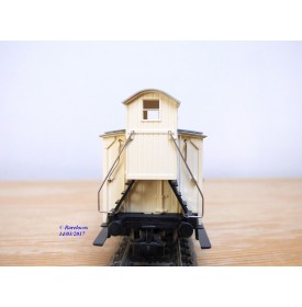 HAMO ( Märklin pour Fleischmann ) 8478, wagon couvert à guérite WULLE  Stuttgart   K.W.Stb.   BO