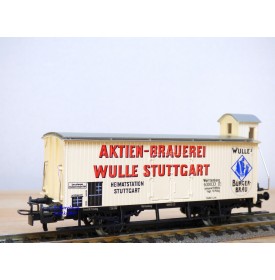 HAMO ( Märklin pour Fleischmann ) 8478, wagon couvert à guérite WULLE  Stuttgart   K.W.Stb.   BO
