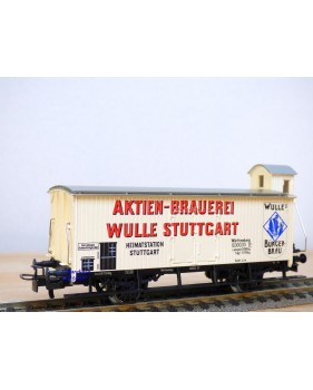 HAMO ( Märklin pour Fleischmann ) 8478, wagon couvert à guérite WULLE  Stuttgart   K.W.Stb.   BO