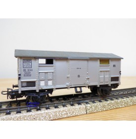 Märklin   4550, wagon couvert  gris   FS    BO
