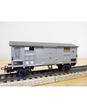 Märklin   4550, wagon couvert  gris   FS    BO