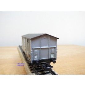 Märklin   4550, wagon couvert  gris   FS    BO