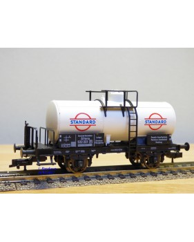 FLEISCHMANN 5422  K,  wagon citerne ancien  à plate forme de serre freins  STANDARD   DR   neuf  BO