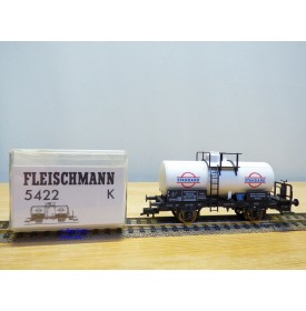 FLEISCHMANN 5422  K,  wagon citerne ancien  à plate forme de serre freins  STANDARD   DR   neuf  BO