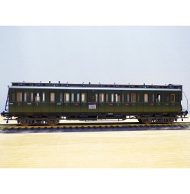   FLEISCHMANN 5086, voiture ancienne à portières latérales  à guérite type  Gas 14801 3 Kl.  DR  neuf   BO