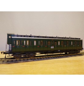   FLEISCHMANN 5086, voiture ancienne à portières latérales  à guérite type  Gas 14801 3 Kl.  DR  neuf   BO