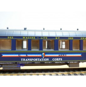 RIVAROSSI  véro 3525, voiture lit type Lx US ARMY Transportation Corps  N° 3531A   CIWL  neuf  BO CIWL    BO